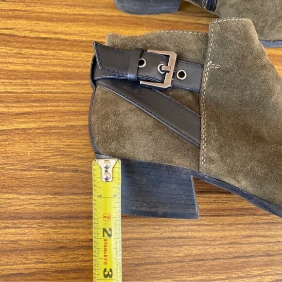 AQUATALIA Farin Olive Green BuckleBooties 8 - Picture 12 of 12